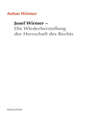 cover image of Josef Wirmer
